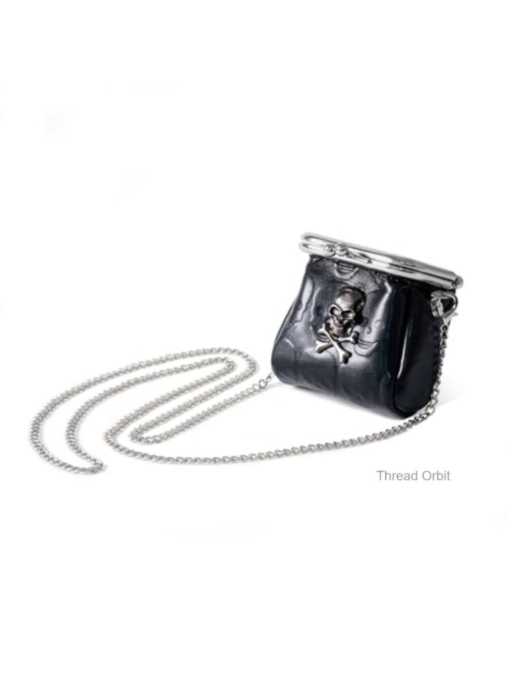 Mini Kiss Lock Crossbody Bag Set Faux Leather Tiny Coin Purse with Chain Small